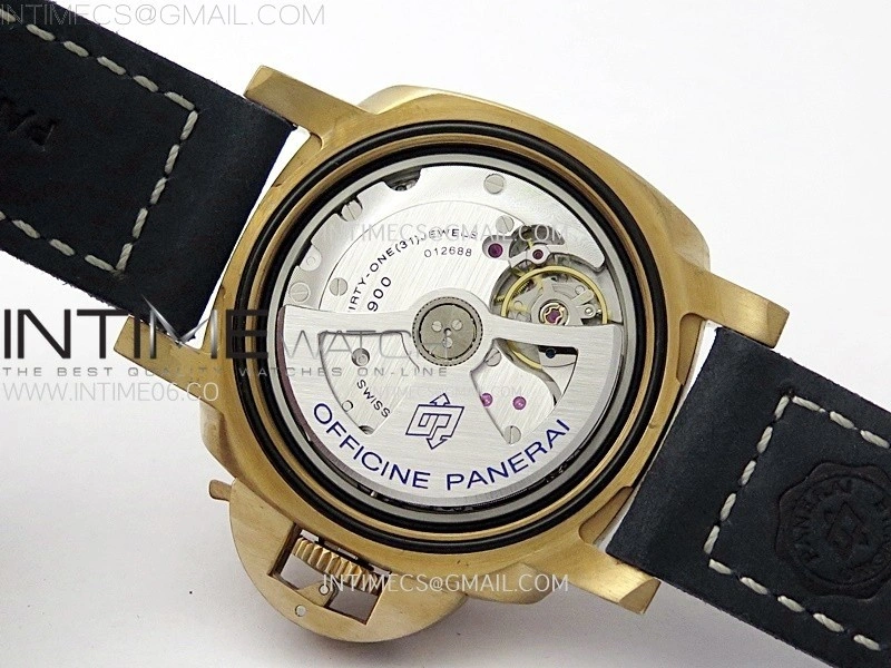 PAM1074 W Bronzo VSF 1:1 Best Edition Blue Dial on Blue Calfskin Strap P.900 Clone